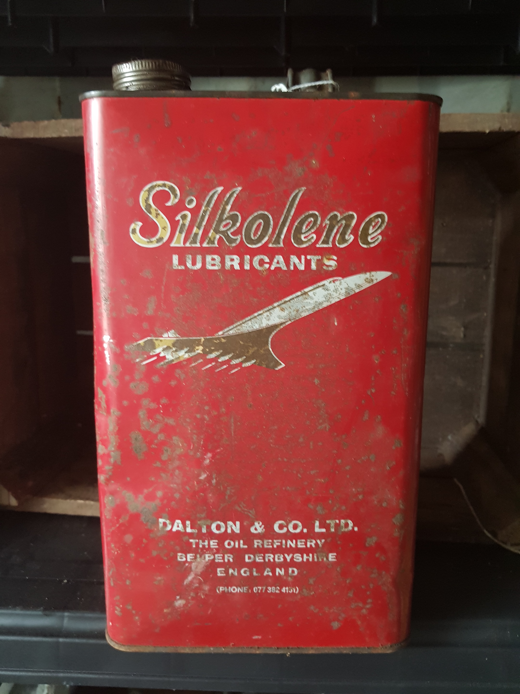 Silkolene Gallon Oil Can - sold - Vintage Automobilia