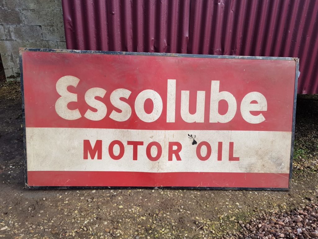 Large Essolube Sign Sold Vintage Automobilia
