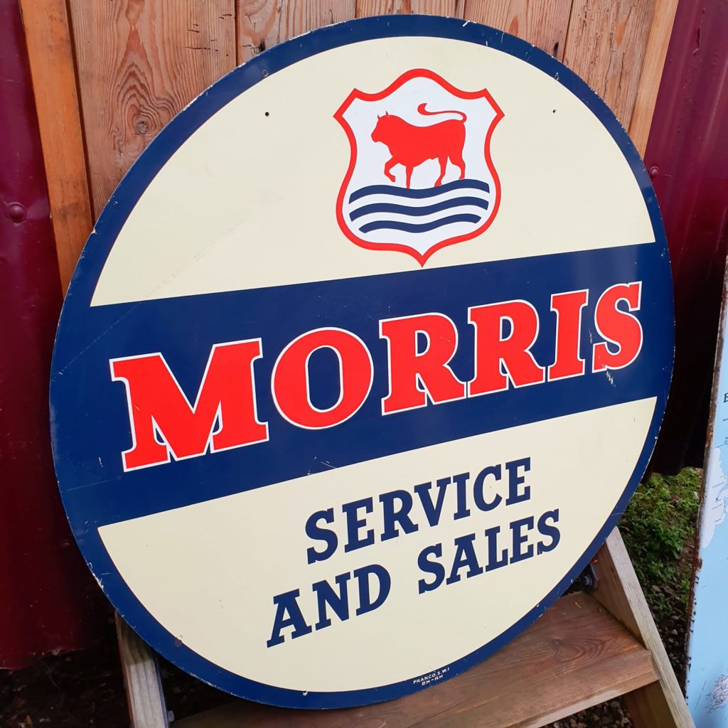 Morris Dealer Sign Now Sold! Vintage Automobilia