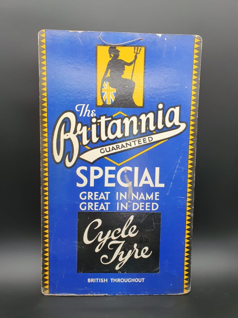Britannia Tyre Showcard Now Sold Vintage Automobilia